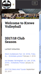 Mobile Screenshot of krewevolleyball.com