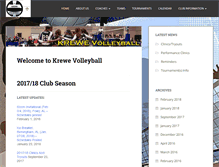 Tablet Screenshot of krewevolleyball.com